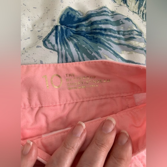 EUC Lilly Pulitzer Pink Buttercup shorts size 10 - Picture 4 of 5